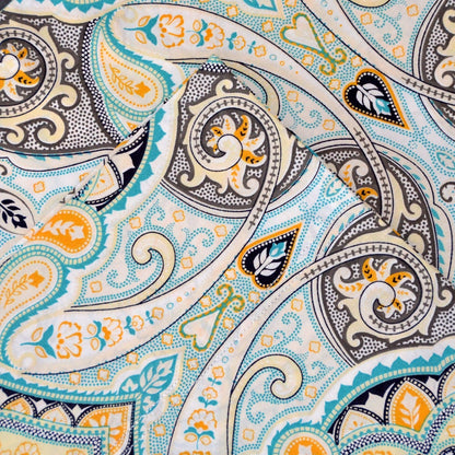 Set di lenzuola in percalle stampato con motivo paisley in cotone 200 TC Pointehaven