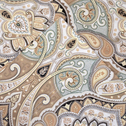 Set di lenzuola in percalle stampato con motivo paisley in cotone 200 TC Pointehaven