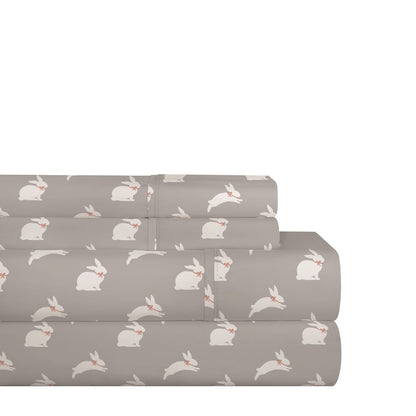 Set di lenzuola Pointehaven in percalle di cotone 200TC con stampe e tinte unite