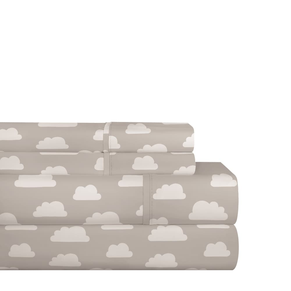 Set di lenzuola Pointehaven in percalle di cotone 200TC con stampe e tinte unite