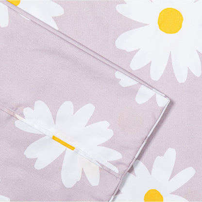 Set di lenzuola di lusso in microfibra stampata e tinta unita Pointehaven