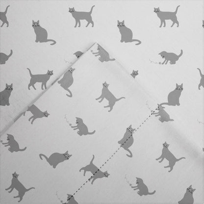 Set di lenzuola con tasca profonda e orlo a giorno in flanella di cotone stampato Pointehaven