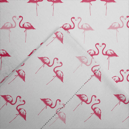 Set di lenzuola con tasca profonda e orlo a giorno in flanella di cotone stampato Pointehaven