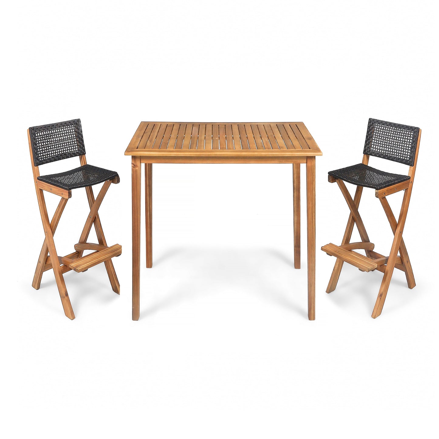 Set da bar per esterni Polaris da 45 pollici, 3 pezzi, di Christopher Knight Home