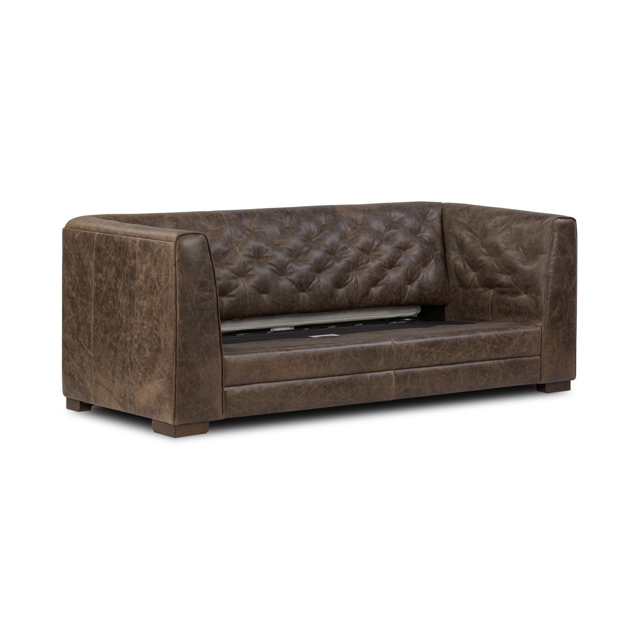 Divano letto trasformabile in vera pelle Poly &amp; Bark Essex 86