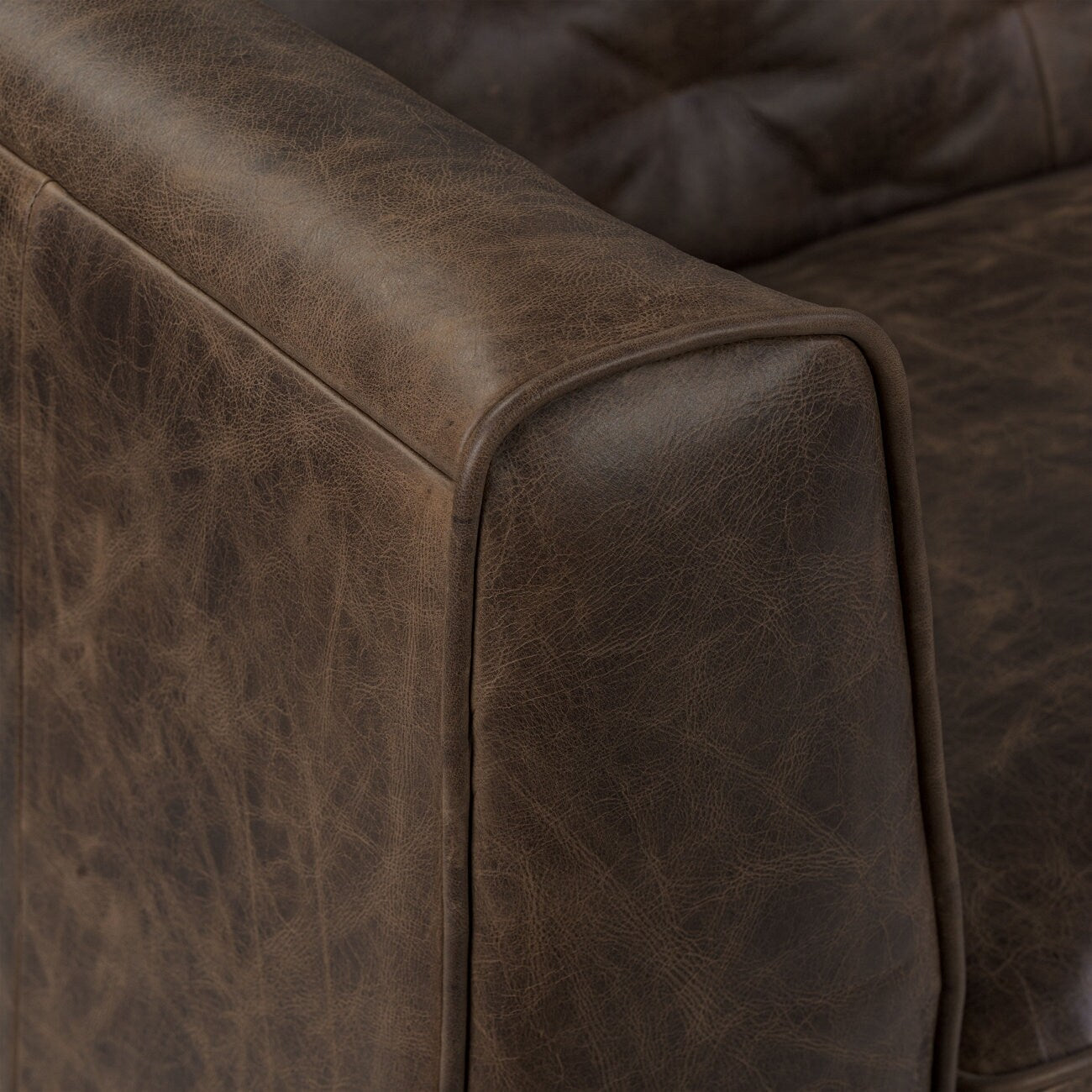 Divano letto trasformabile in vera pelle Poly &amp; Bark Essex 86