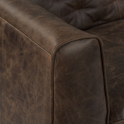 Divano letto trasformabile in vera pelle Poly &amp; Bark Essex 86