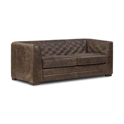 Divano letto trasformabile in vera pelle Poly &amp; Bark Essex 86