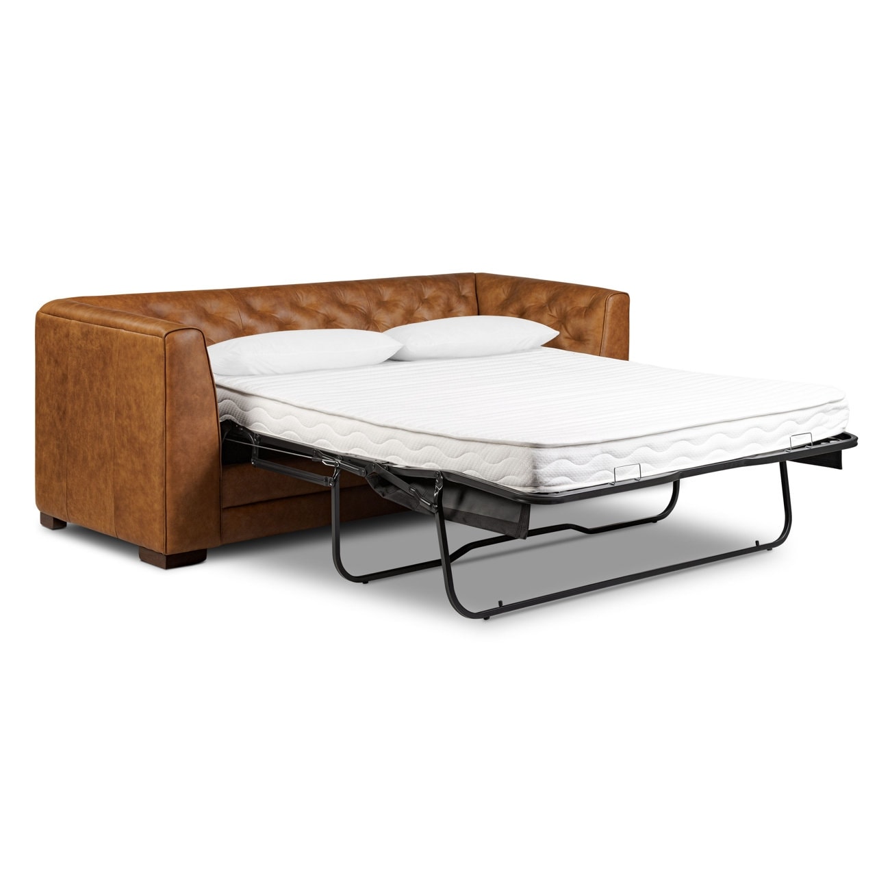 Divano letto trasformabile in vera pelle Poly &amp; Bark Essex 86