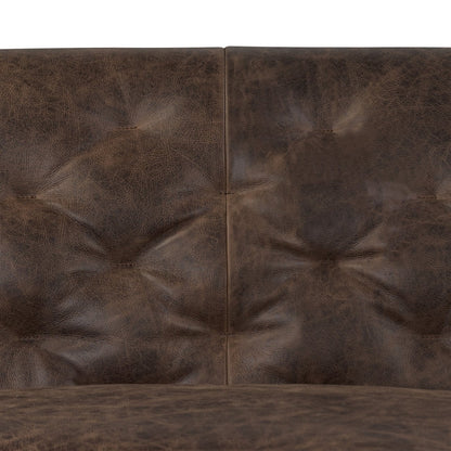 Divano letto trasformabile in vera pelle Poly &amp; Bark Essex 86