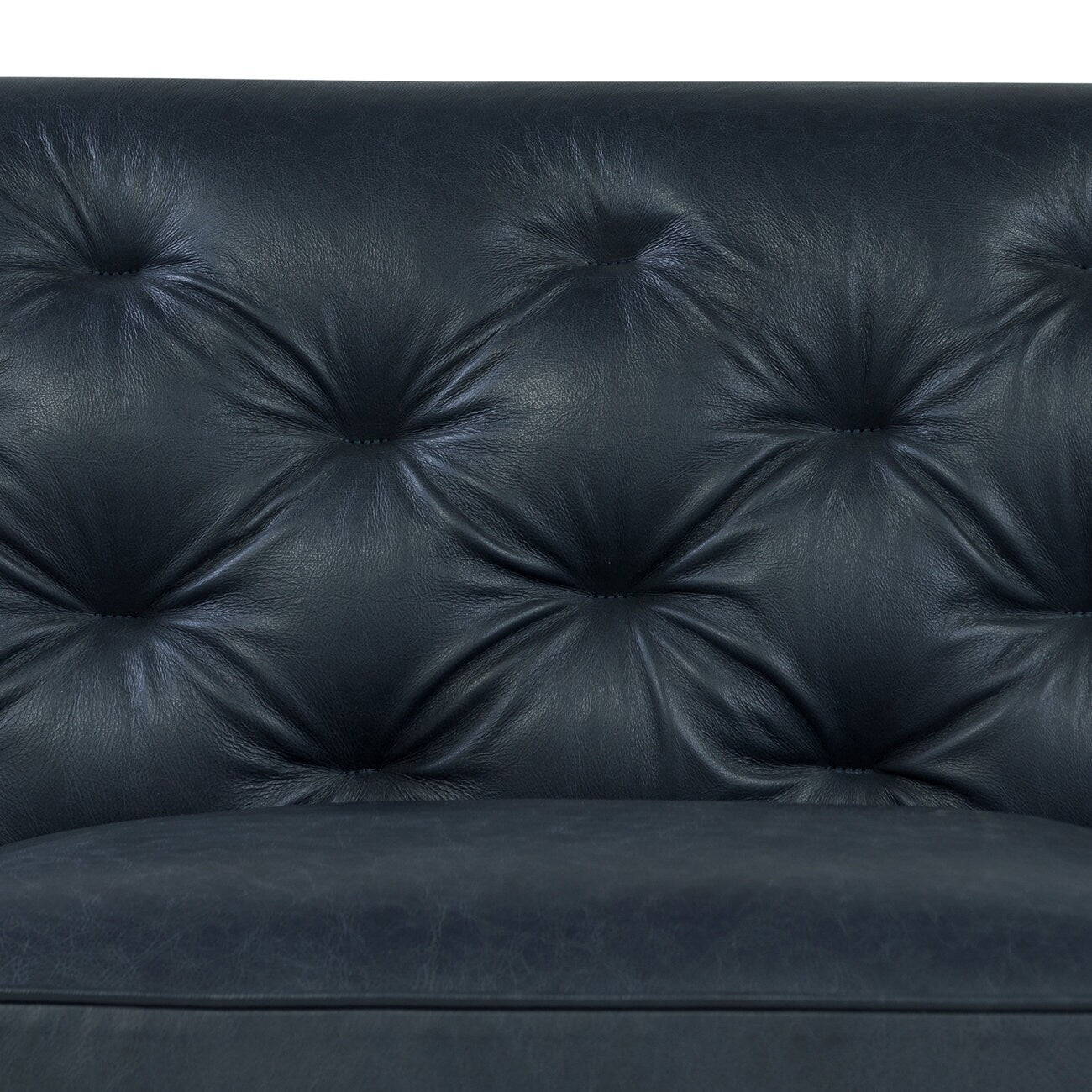 Divano Poly &amp; Bark Essex 89 - Vera pelle italiana pieno fiore