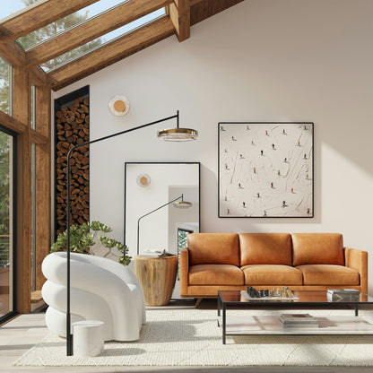 Divano Poly &amp; Bark Nolita 85 - Vera pelle italiana pieno fiore