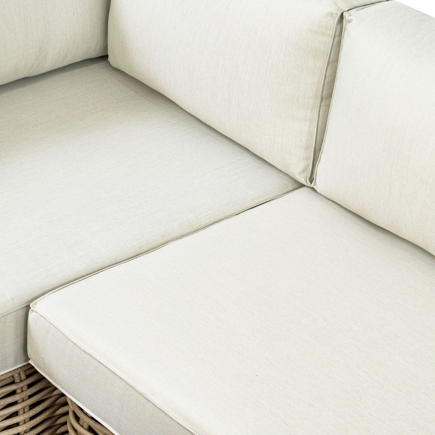 Poly &amp; Bark Puglia Set angolare per esterni/patio con tavolino da caffè