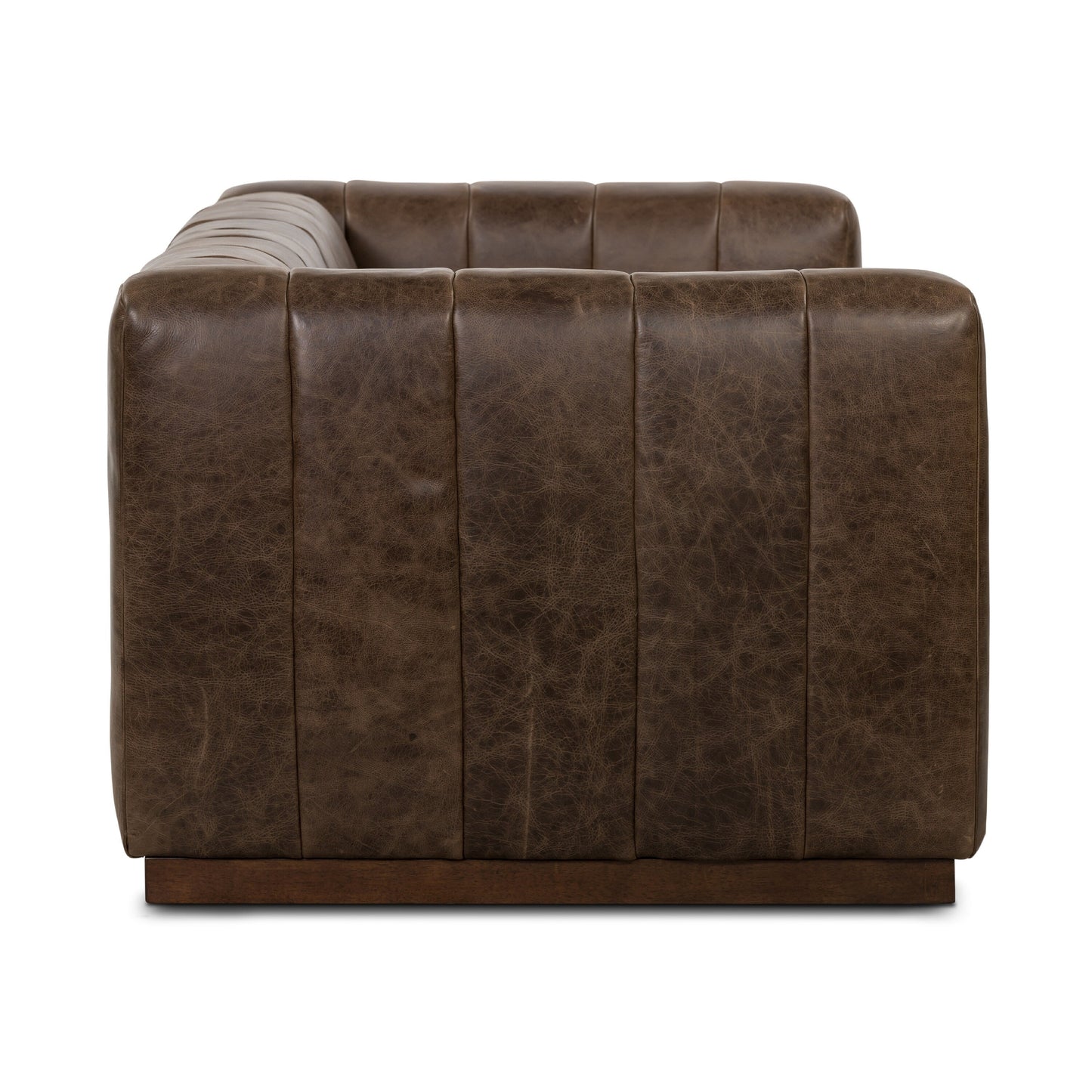 Divano Canale Poly &amp; Bark - Vera pelle italiana pieno fiore