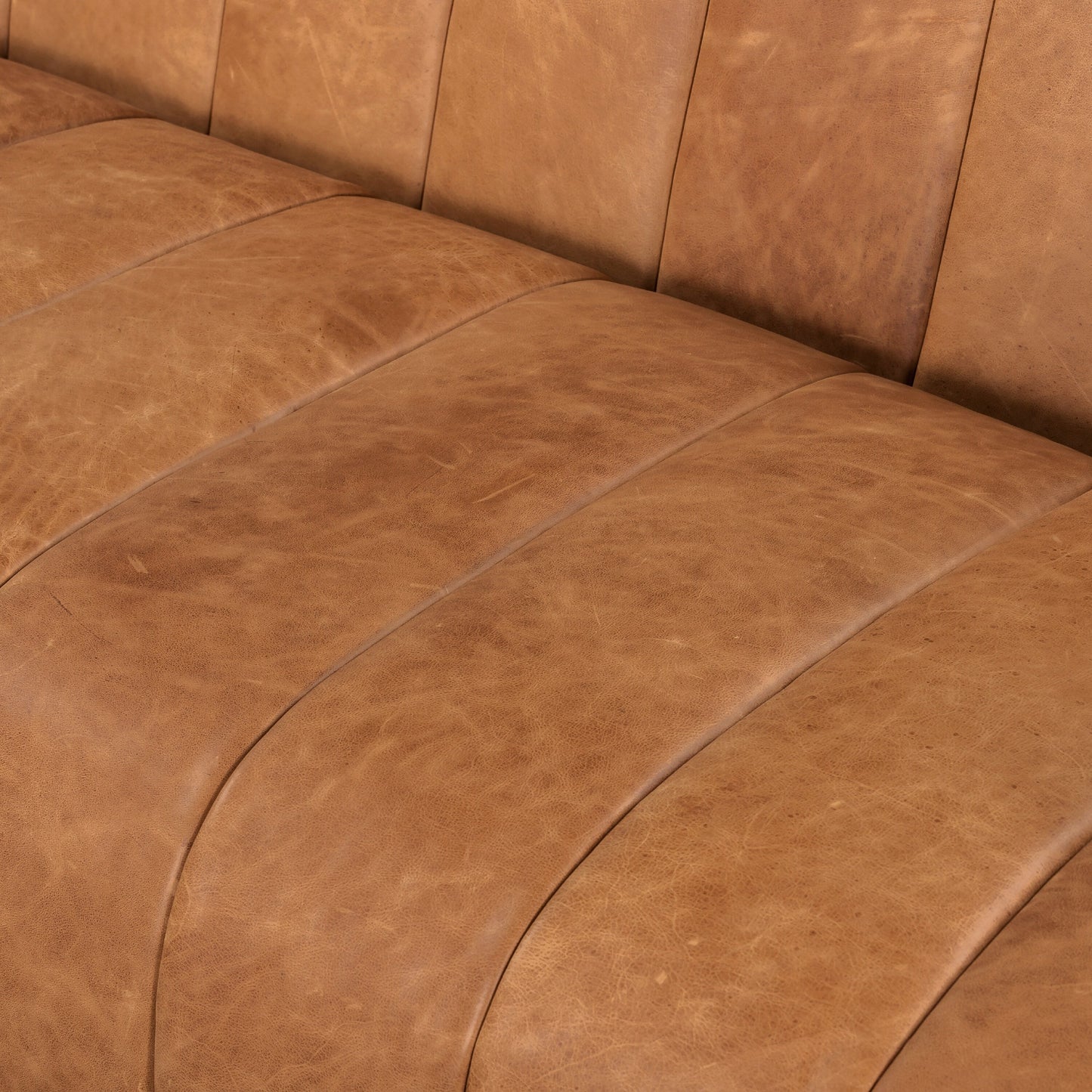 Divano Canale Poly &amp; Bark - Vera pelle italiana pieno fiore