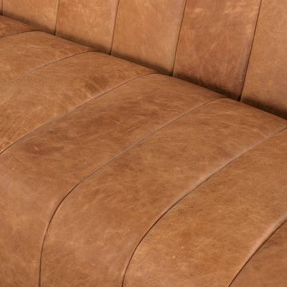 Divano Canale Poly &amp; Bark - Vera pelle italiana pieno fiore