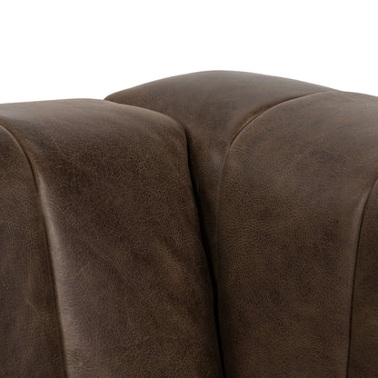 Divano Canale Poly &amp; Bark - Vera pelle italiana pieno fiore