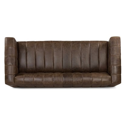 Divano Canale Poly &amp; Bark - Vera pelle italiana pieno fiore