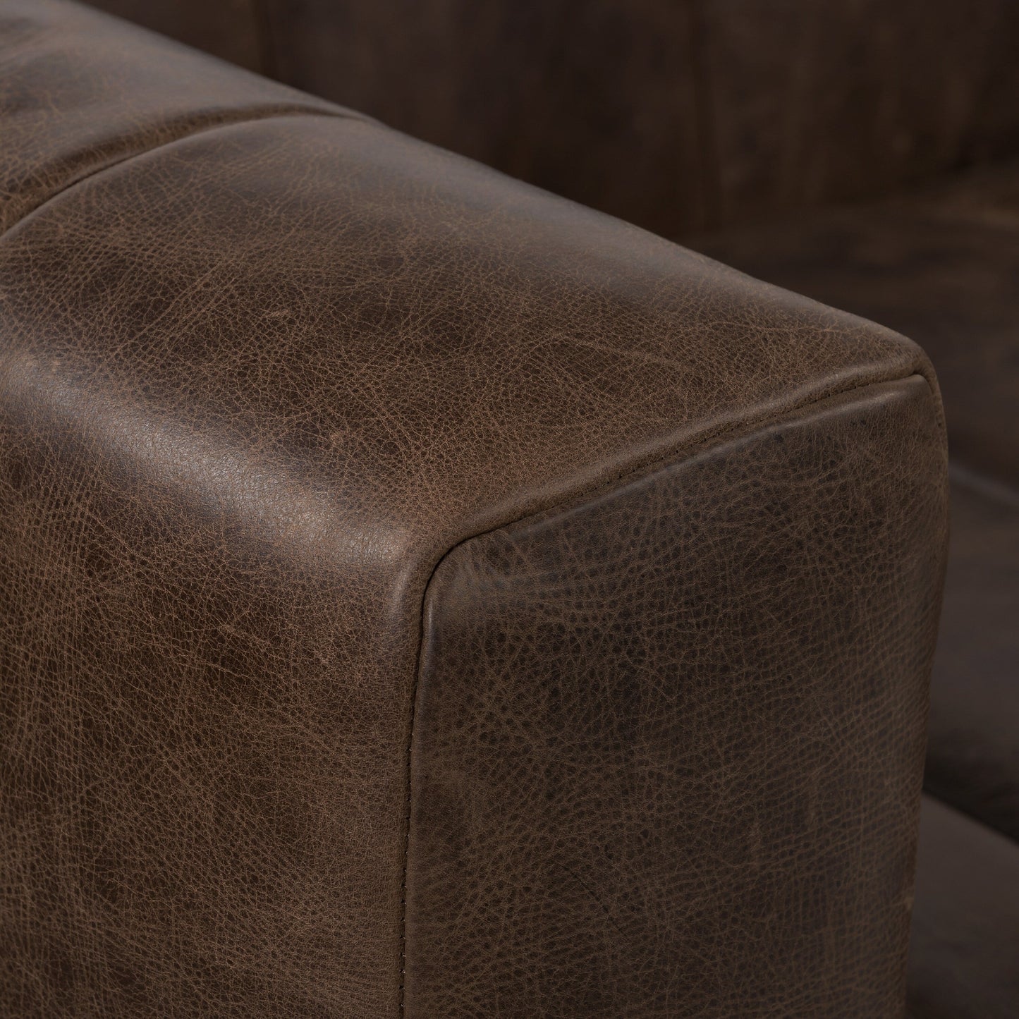 Divano Canale Poly &amp; Bark - Vera pelle italiana pieno fiore