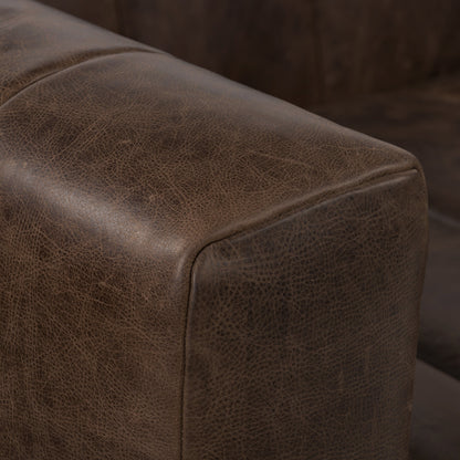 Divano Canale Poly &amp; Bark - Vera pelle italiana pieno fiore