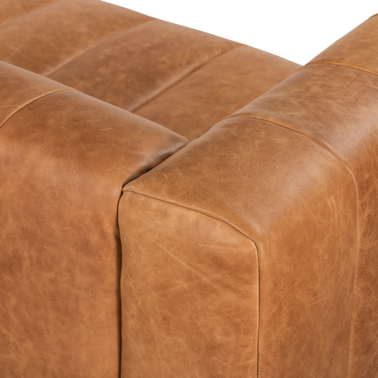 Divano Canale Poly &amp; Bark - Vera pelle italiana pieno fiore