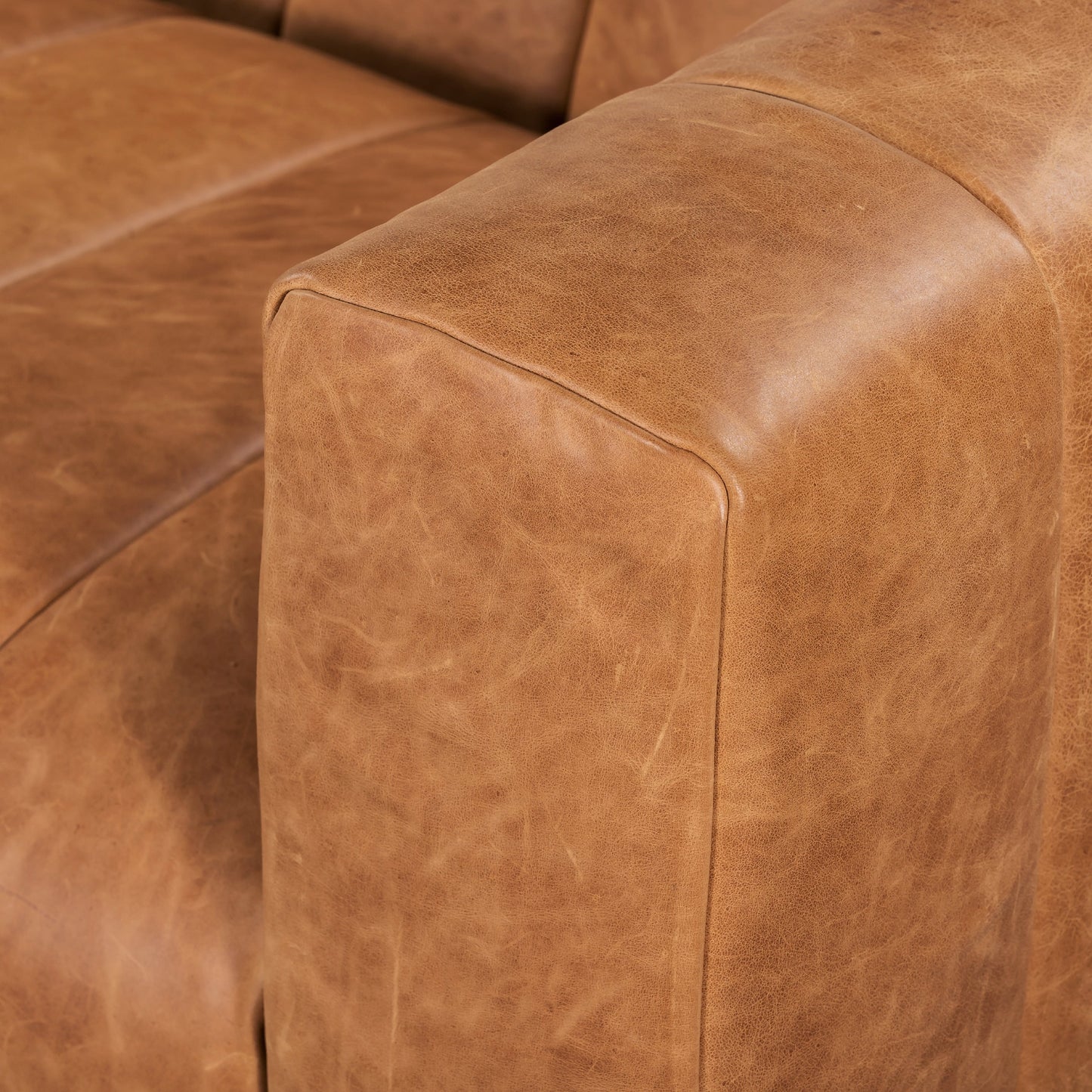 Divano Canale Poly &amp; Bark - Vera pelle italiana pieno fiore