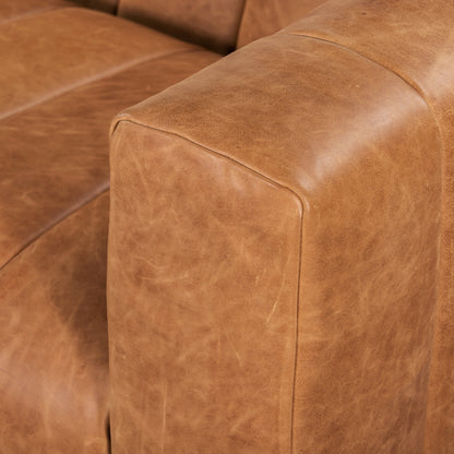 Divano Canale Poly &amp; Bark - Vera pelle italiana pieno fiore