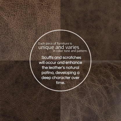 Divano Canale Poly &amp; Bark - Vera pelle italiana pieno fiore