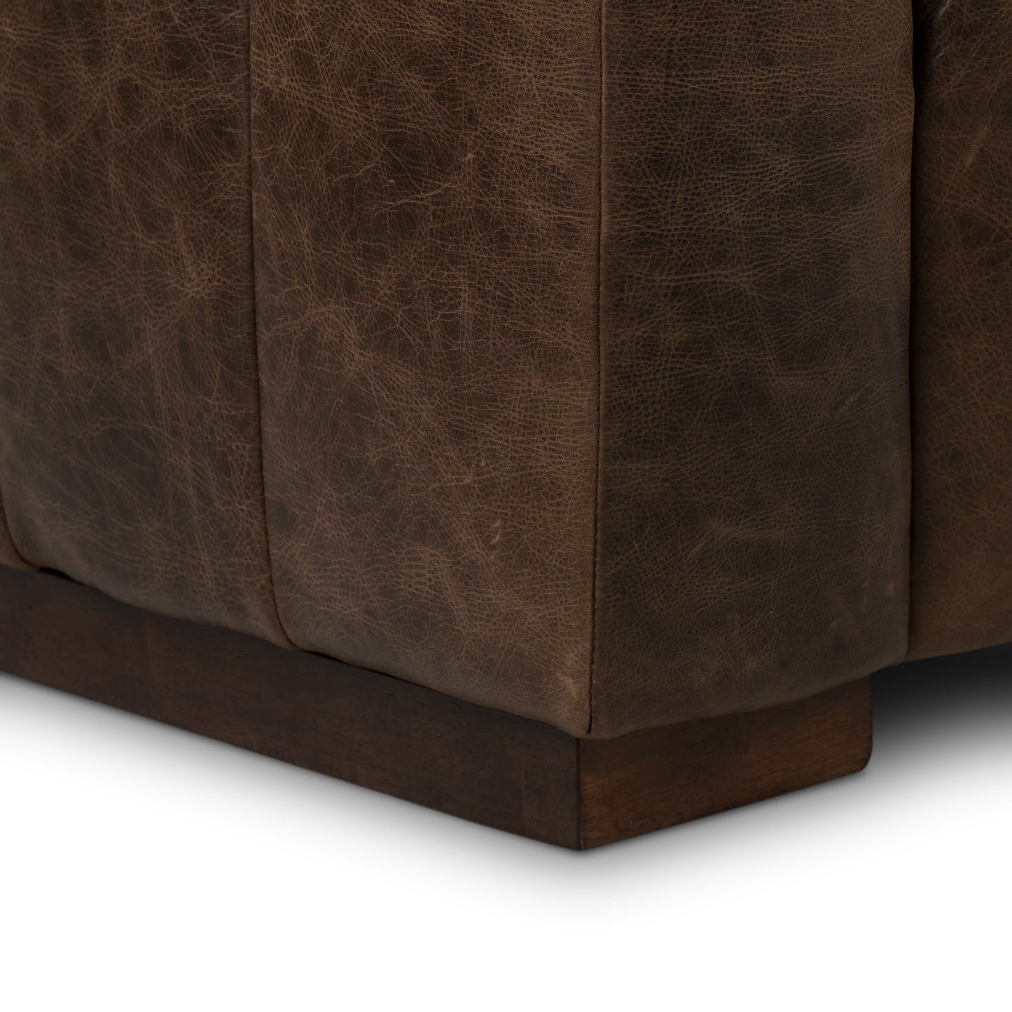 Divano Canale Poly &amp; Bark - Vera pelle italiana pieno fiore