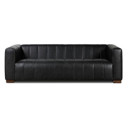 Divano Canale Poly &amp; Bark - Vera pelle italiana pieno fiore