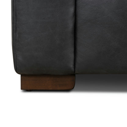 Divano Canale Poly &amp; Bark - Vera pelle italiana pieno fiore