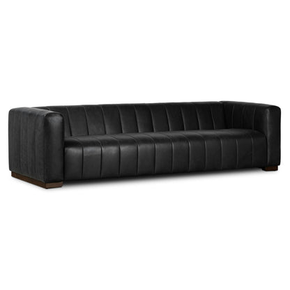 Divano Canale Poly &amp; Bark - Vera pelle italiana pieno fiore