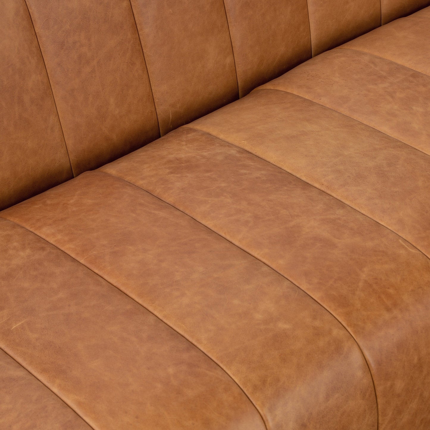 Divano Canale Poly &amp; Bark - Vera pelle italiana pieno fiore