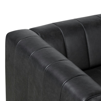 Divano Canale Poly &amp; Bark - Vera pelle italiana pieno fiore