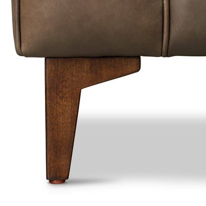 Divano Poly &amp; Bark Essex 89 - Vera pelle italiana pieno fiore