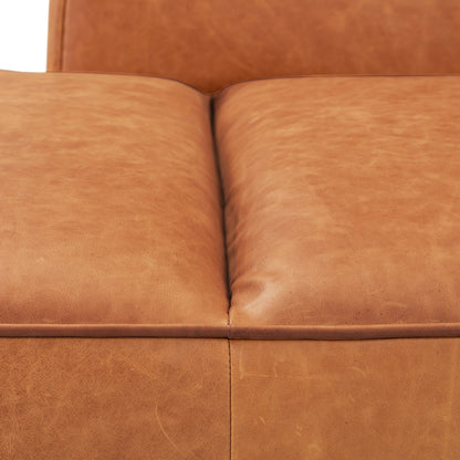 Divano letto Jasper in Poly &amp; Bark - Vera pelle italiana pieno fiore