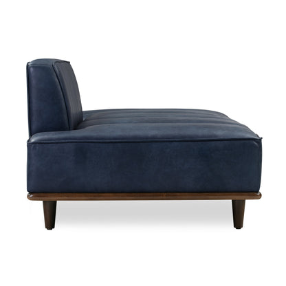 Divano letto Jasper in Poly &amp; Bark - Vera pelle italiana pieno fiore