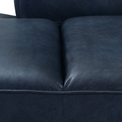 Divano letto Jasper in Poly &amp; Bark - Vera pelle italiana pieno fiore