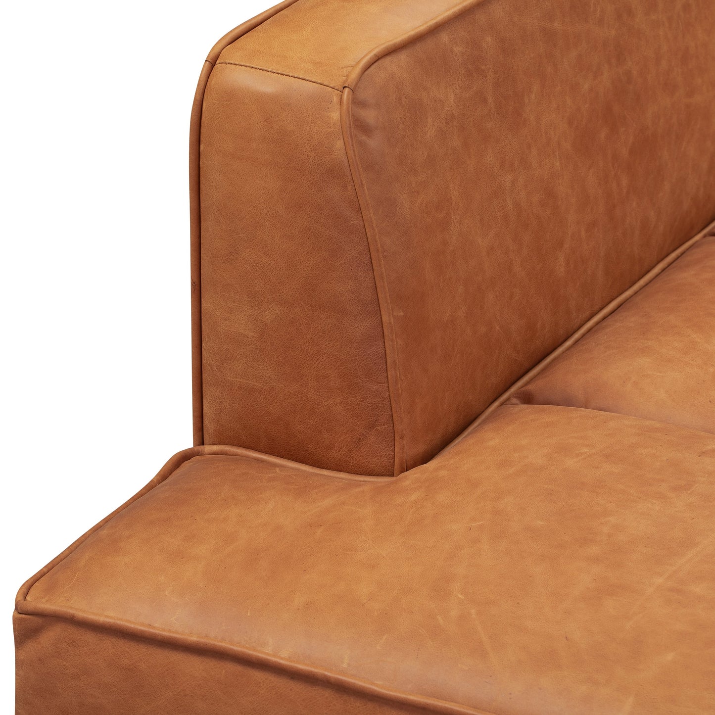 Divano letto Jasper in Poly &amp; Bark - Vera pelle italiana pieno fiore