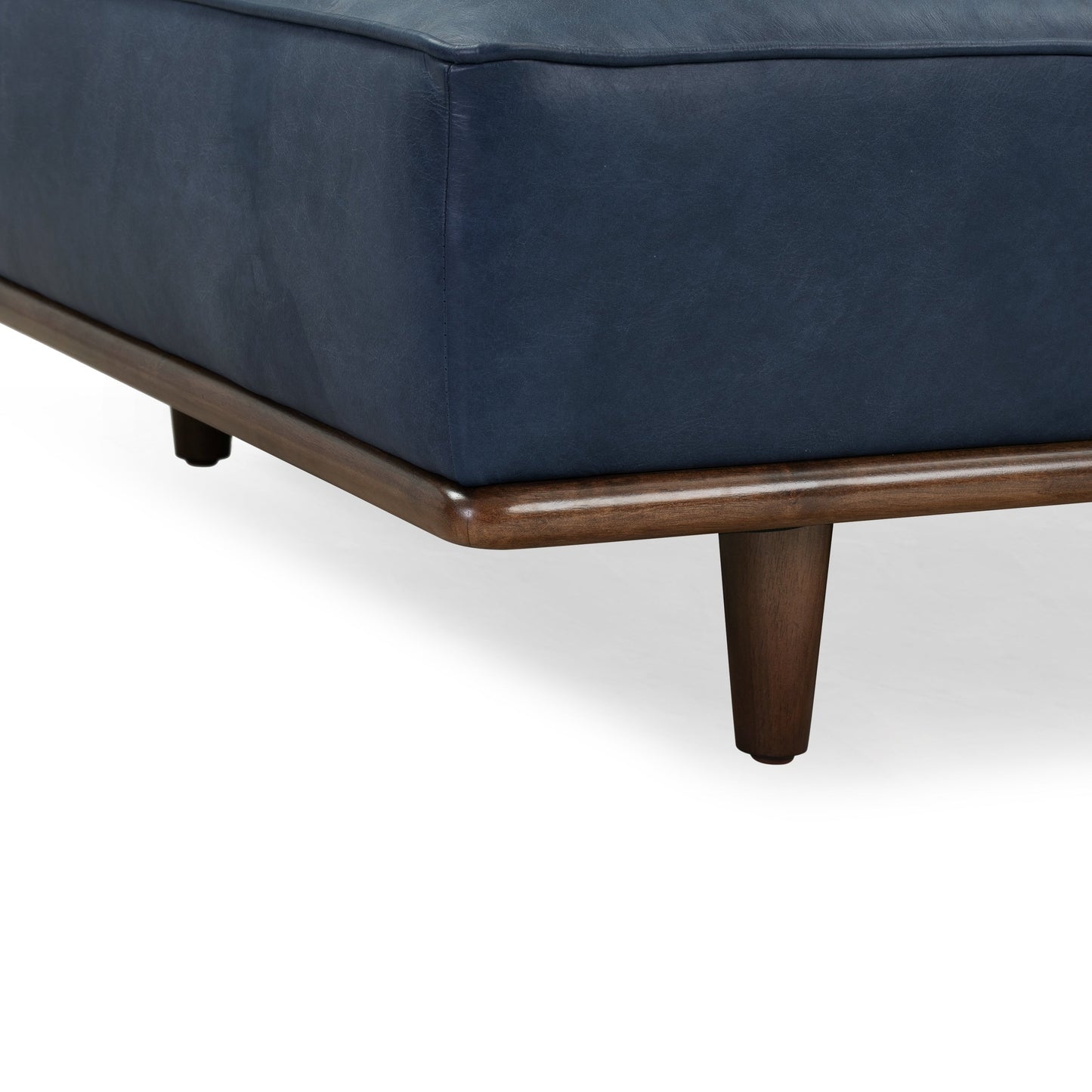 Divano letto Jasper in Poly &amp; Bark - Vera pelle italiana pieno fiore