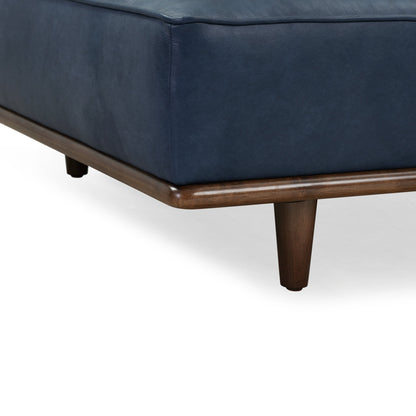 Divano letto Jasper in Poly &amp; Bark - Vera pelle italiana pieno fiore