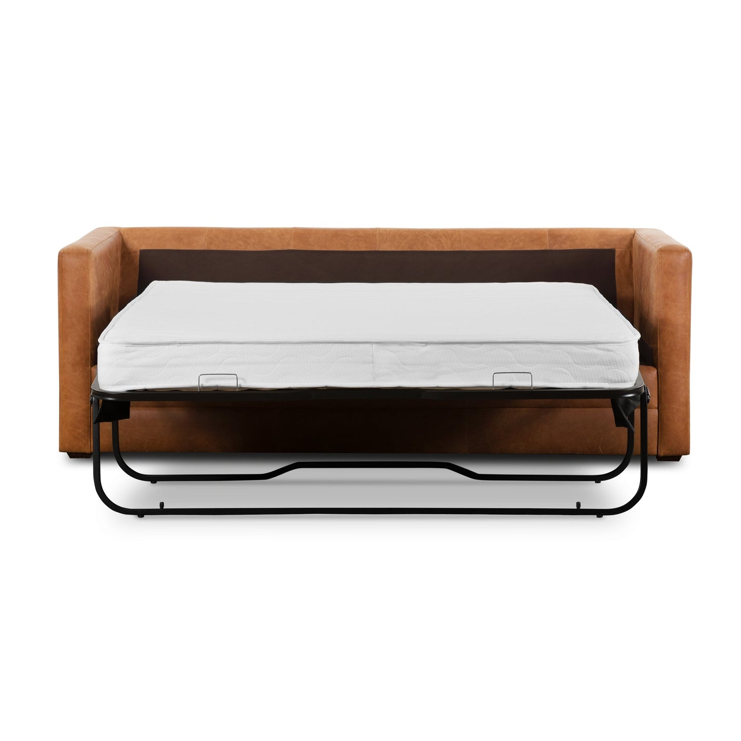 Divano letto trasformabile estraibile in pelle Poly &amp; Bark Napa 82 - Vera pelle italiana pieno fiore