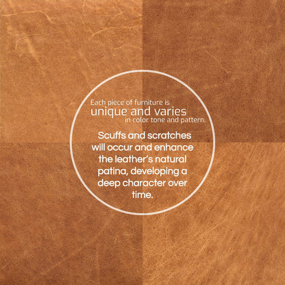 Divano letto trasformabile estraibile in pelle Poly &amp; Bark Napa 82 - Vera pelle italiana pieno fiore