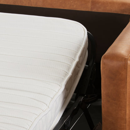 Divano letto trasformabile estraibile in pelle Poly &amp; Bark Napa 82 - Vera pelle italiana pieno fiore