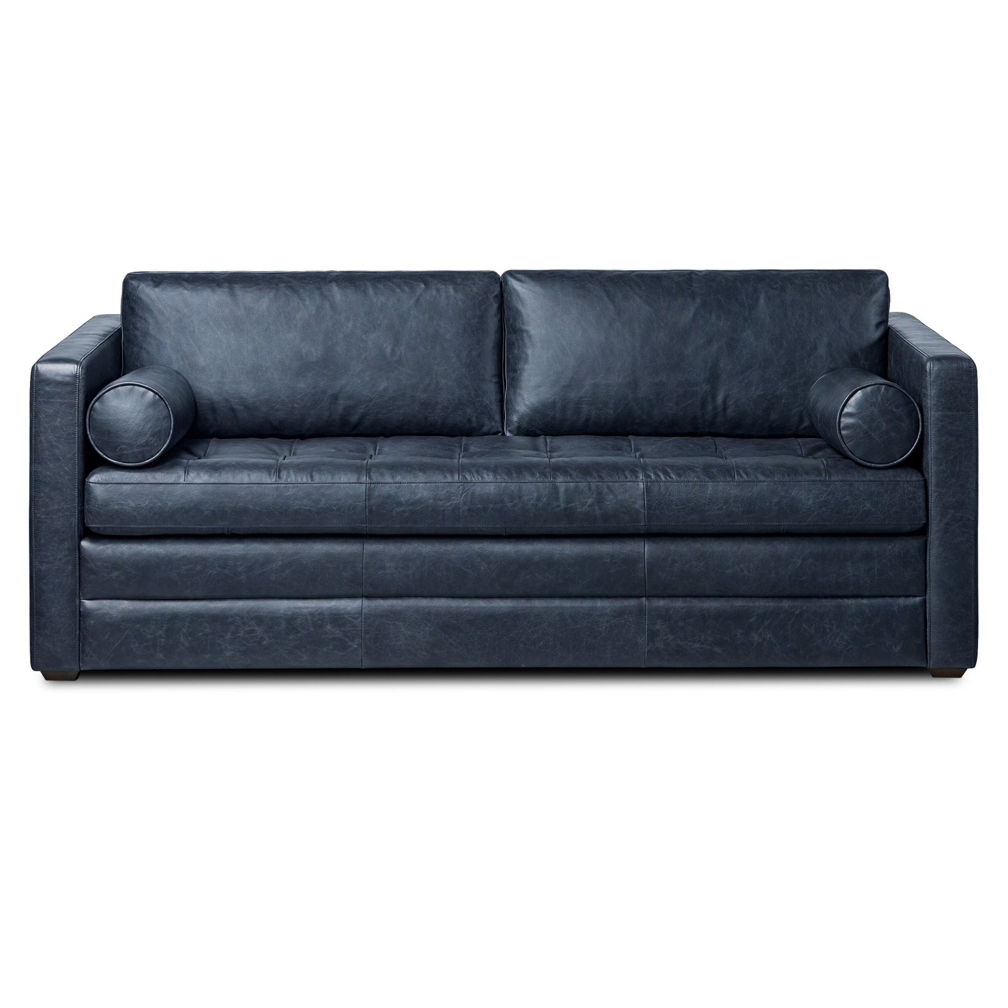 Divano letto trasformabile estraibile in pelle Poly &amp; Bark Napa 82 - Vera pelle italiana pieno fiore