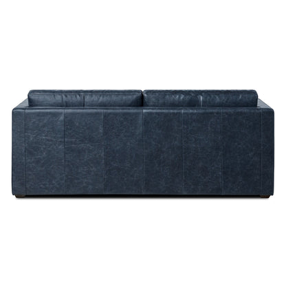 Divano letto trasformabile estraibile in pelle Poly &amp; Bark Napa 82 - Vera pelle italiana pieno fiore