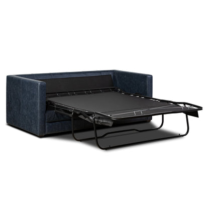 Divano letto trasformabile estraibile in pelle Poly &amp; Bark Napa 82 - Vera pelle italiana pieno fiore