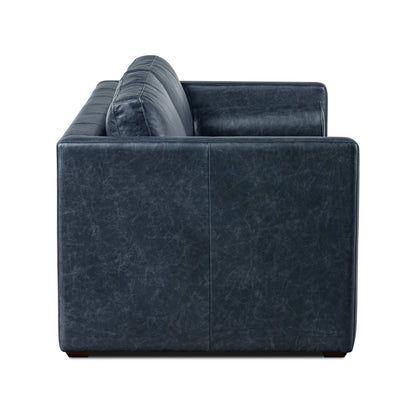 Divano letto trasformabile estraibile in pelle Poly &amp; Bark Napa 82 - Vera pelle italiana pieno fiore