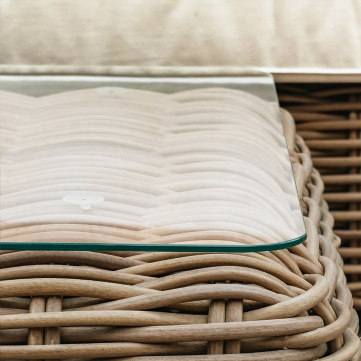 Poly &amp; Bark Puglia Set angolare per esterni/patio con tavolino da caffè