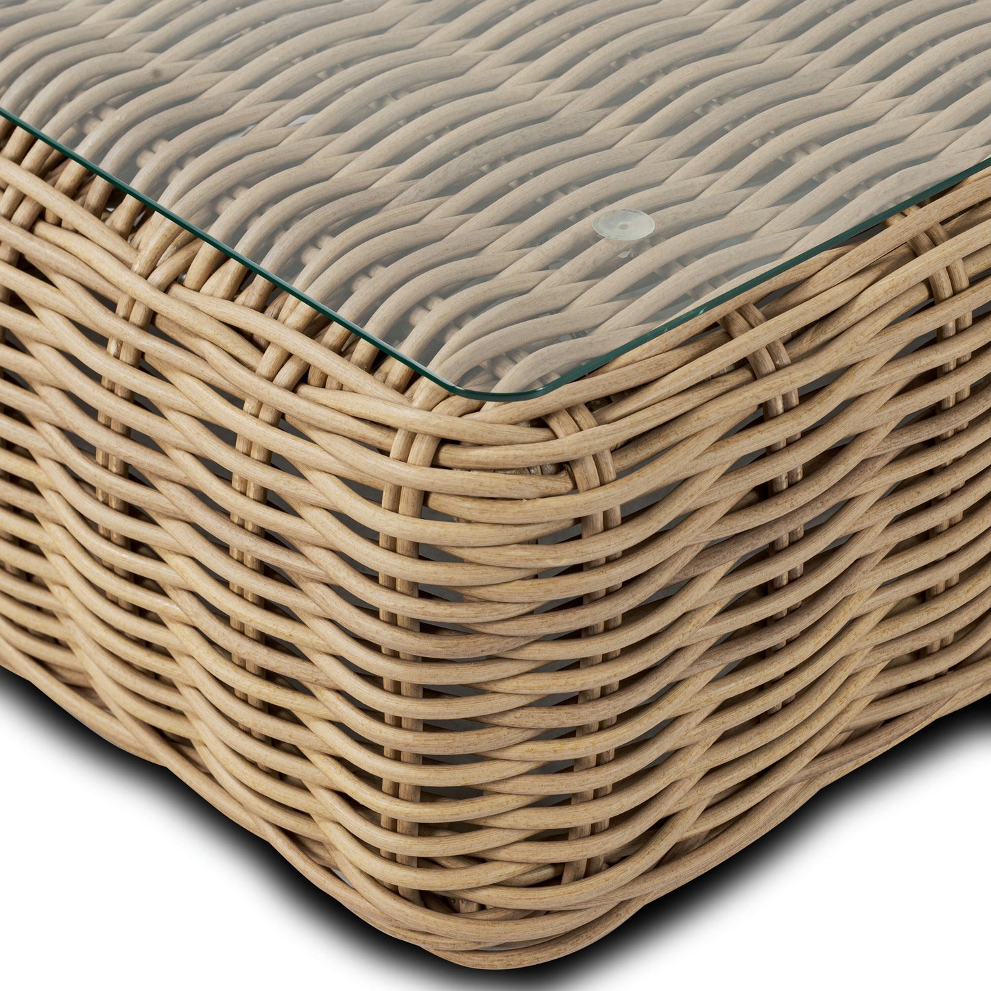 Poly &amp; Bark Puglia Set angolare per esterni/patio con tavolino da caffè